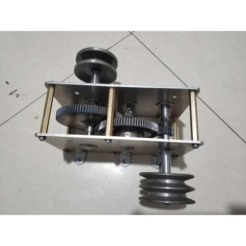 Hand crank generator speed-increasing gearbox wind hydraulic transmission diy pulley gearbox gearbox 1:22