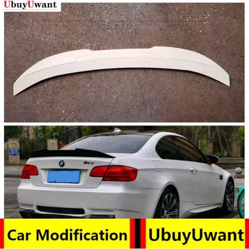 PSM Style Carbon Fiber Rear Roof Spoiler Trunk Lip Boot WING FOR BMW E92 Spoiler 2005-2012 BMW 3 Series 2 Door E92 M3 E92 Coupe