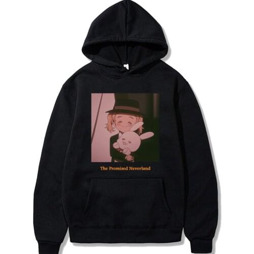 The Promised Neverland Printed Kawaii Mens Womens Hoodie Long-sleeved Casual Sweatshirts