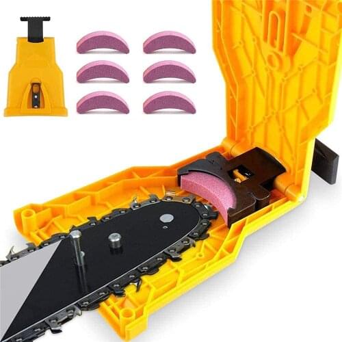 Chainsaw Teeth Sharpener Chainsaw Portable Saw Chain Sharpening Tool Abrasive Tools Easy Durable Sharp Bar-Mount Fast Grinding