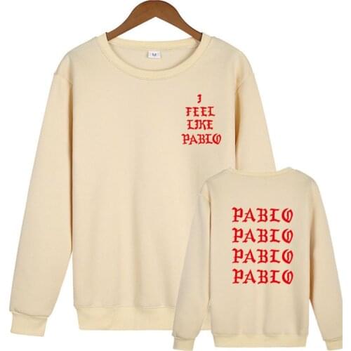 New Brand Hoodie Sweatshirts Men Women Paranoid Letter Print Hoodies Men Kanye West Pablo Hooded I Feel Like Paul Hoody