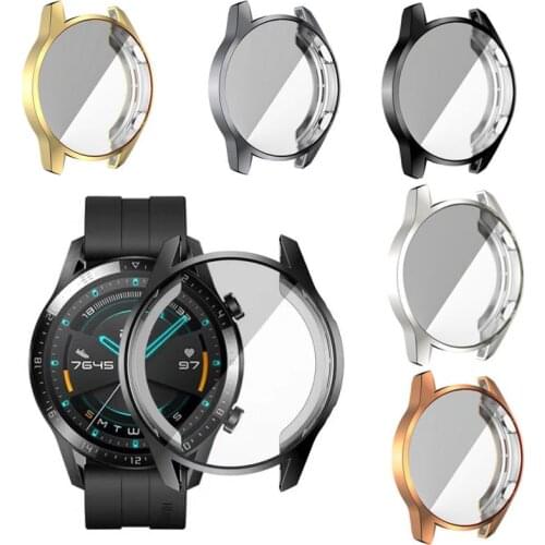 TPU Watch Case Cover For Huawei Watch GT 2 Pro Protective Cover Full Screen Protector Shell For Huawei GT2 46mm Cases Edge Frame