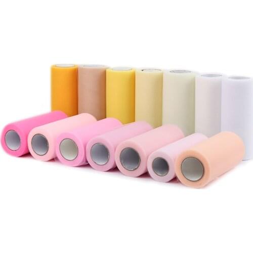 Tulle Roll 15cm 25Yards Roll Fabric Spool Tutu DIY Baby Shower Birthday Gift Wrap Wedding Decoration Birthday Party Supplies
