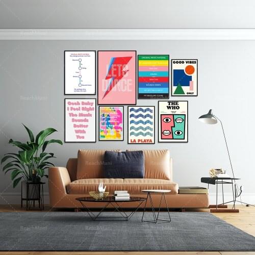 Street poster, original pirate material poster, Good Vibes Only poster retro style, music lyrics poster decoration wall home uni