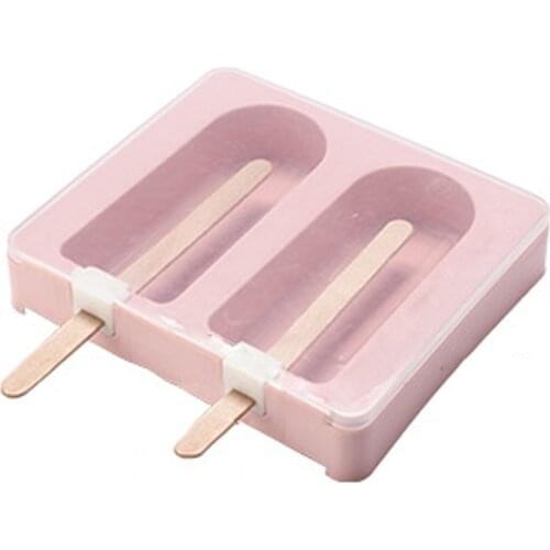 High Quality Low Temperature Resistance Square Shape Silicone Ice Cream Bar Mold Popsicle Moulds