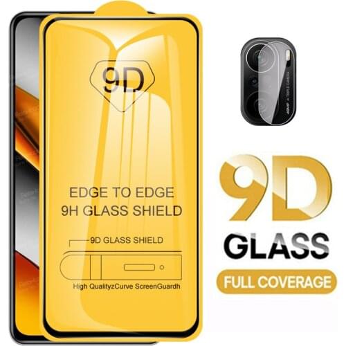 9D Full Glue Tempered Glass For Xiaomi Poco F3 Camera Glass Screen Protector PocoF3 Little PocoPhone F 3 Cover Protective Film