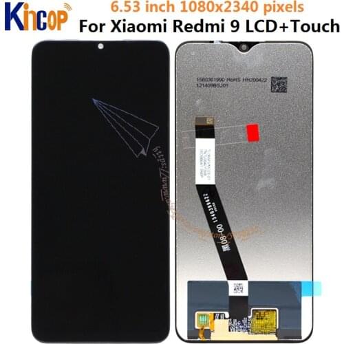 6.53"For Xiaomi Redmi 9 with frame lcd Display Touch Screen Digitizer Assembly Replace For Xiaomi Redmi 9 Lcd Redmi 9