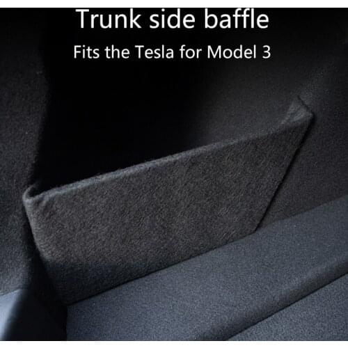 1 Pc Car Trunk Boot Baffle Accessories Trunk Partition Parts Car Tail Box Storage Baffle For Tesla Model 3 Vehicle Replacement