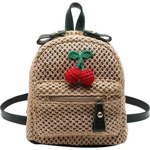 2021 New Backpack Women Strawberry Student Backpack School Bag for Teenage Girls Light Shoulder Bags for Ladies Travel Backpacks