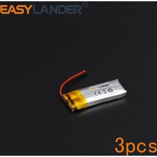 3Pcs/Lot 3.7V 90mAh Polymer Li-ion Battery For bluetooth headset Bracelet Wrist Watch pen GPS PSP MP3 Game Player mouse 360926