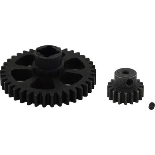 38T Steel Metal Diff Main Gear&17T Motor Pinion Gear Spare Parts for WLtoys RC 1/18 A959 A949 A969 A979 K929