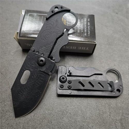 4.7 Inch Knife 55-56HRC High Hardness EDC Multi-function Knife, Outdoor Survival Tool, Stainless Steel Pocket Knife