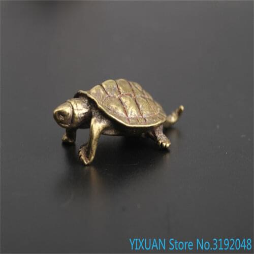 Colección de Artesanías con mango para el hogar tallado en bronce con tortuga