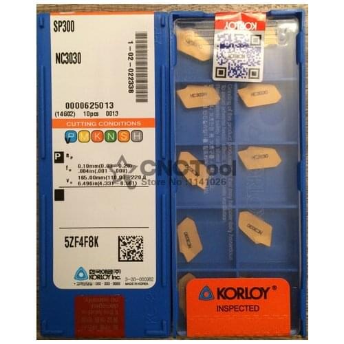 Authentic 10PCS single head slot blade, nc cutting blade SP300 NC3030 insert SPB32-3 SPB26-3 apply processing steel