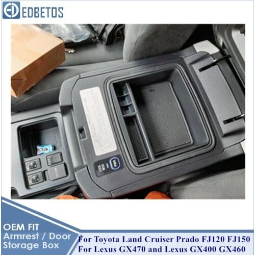 Car Central Console For Toyota Land Cruiser Prado FJ120 FJ150 and Lexus GX470 GX400 GX460 Interior Accessories Storage Box