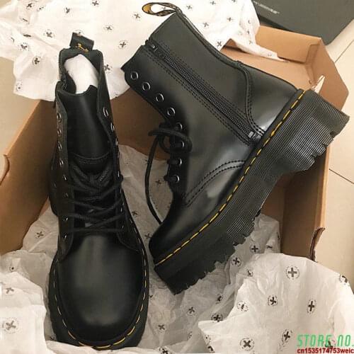 Women Ankle Shoes 2020 Fashion Motorcycle Boots Female Leather Lace-up Zipper Black Short Boots Girl Walking Botas