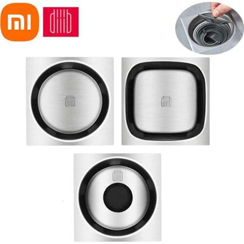 Xiaomi Diiib Floor Drain Deodorant Insect Proof Stainless Steel Swirling Drainage Kitchen Bathroom Anti-blocking Filter Drain