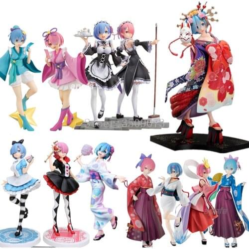 Re:ZERO Starting Life in Another World Anime Figure Rem And Ram Oirandouchuu Adult Sexy Girl PVC Action Figure Toys Doll Gift