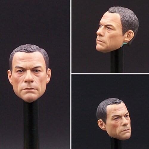 1/6 Scale Head Sculpt jean-claude van damme Kung Fu Star Head Carving For 12 Inches Action Figure Body DIY