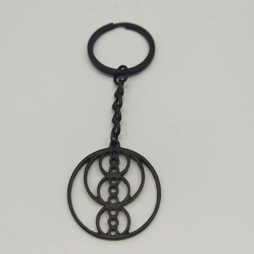 Hot Trendy Sacred keychain Fibonacci Golden ratio keychain for women geometry keychain