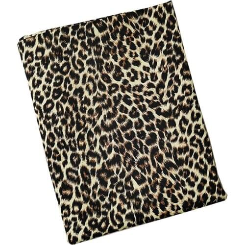 Good Sexy Leopard Pattern Printing Cotton Fabric Quilting Cloth Patchwork Sewing Material Diy Women Shirt Clothing/Dress/Pants