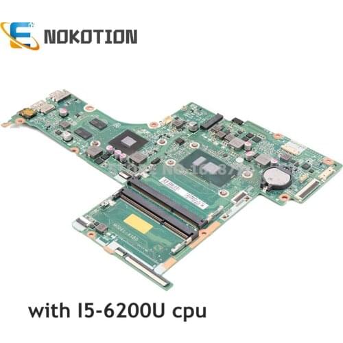 NOKOTION For HP Envy 17 17-G Laptop Motherboard 830537-001 830537-501 830537-601 DAX1BDMB6F0 940M gpu SR2EY I5-6200U CPU