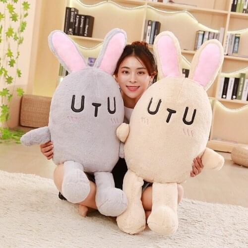 80cm Large Size Soft Rabbit Plush Toy Stuffed Animal Bunny Rabbit Plush Soft Placating Toys Brand For Childrens Bed Toy