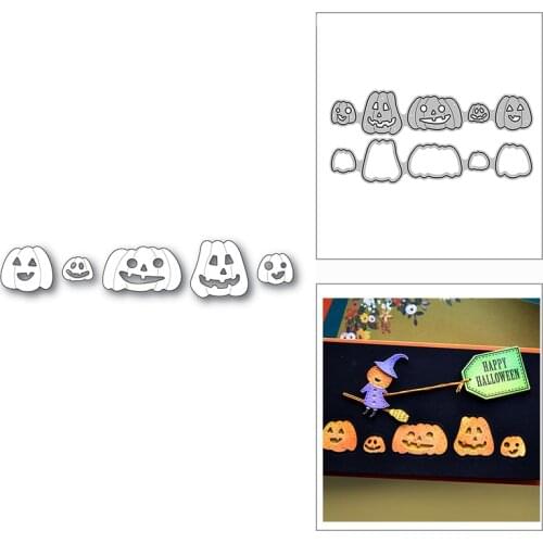 New Moving Smiling Pumpkins 2020 Metal Cutting Dies for DIY Scrapbooking and Card Making Decorative Embossing Craft No Stamps