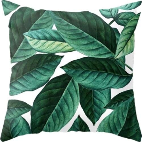 New Arrival Tropical Leaves Pattern Pillow For Home Decoration Cushion Cover Pillow Cases Leaves Floral Pring Pillows