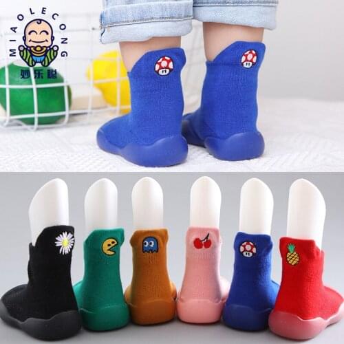Infant First Walkers Cartoon Baby Shoes Cotton Newborn Shoes Soft Sole Autumn Winter Toddler Shoes Socks for Baby Girl Boy New