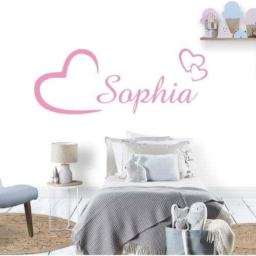 Personalized Custom Kids Name Nursery Vinyl Wall Sticker For Kids Room Decoration Wall Art Decals Mural Bedroom Decor Stickers