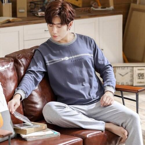 Long Sleeve Pajamas Cotton Spring and Autumn Hedging Youth Cotton Suit Casual Pijamas Mujer Invierno Home Service