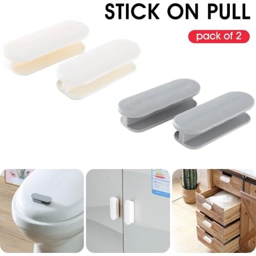 Cabinet Handles Self-Adhesive Instant Cabinet Drawer Handles Pull Helper for Kitchen Cabinet Door Window Sliding Bathroom Toilet