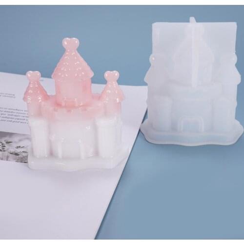 Castle Shape Silicone Mold Home Table Decor Crafting Making Resin Moulds