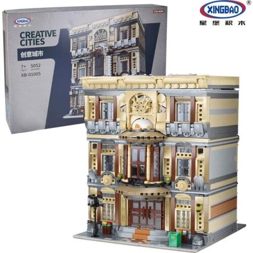 Xingbao Moc City Streetview Maritime Museum Building Blocks Model Diy Exhibition Hall Educational Bricks Toys Gift For Chilldren