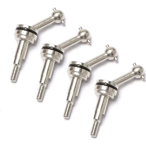 For Wltoys K969 K979 K989 P929 1/28 RC Car Upgrade Parts 4Pcs 2mm Extended Metal CVD Universal Joint Shaft Transmission