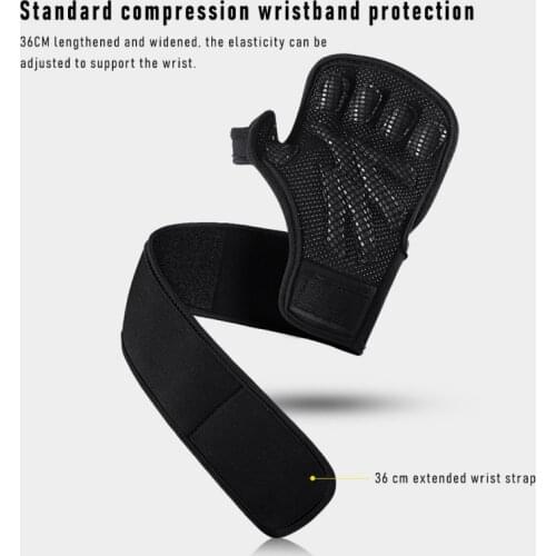 Women Weight Lifting Workout Gym Gloves Palm 1 Pair Training Gloves Wrist Support Fitness Men Protection Pull-ups Gymnastic Grip