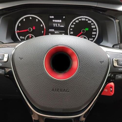 1pc for POLO PLUS 2019 Steering wheel LOGO decorative ring (without logo)