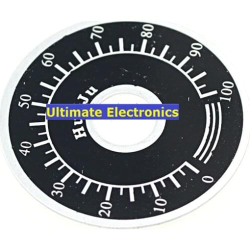 10pcs TOPVR 0-100 potentiometer knob scale scale digital dial can be equipped with WTH118 WX112