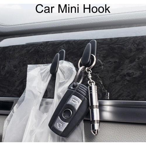 4PCS Creative Car Small Hook High Grade Stealth Hook Accesorios Interior Ornament Paste Type Convenience Hook Car dashboard hook