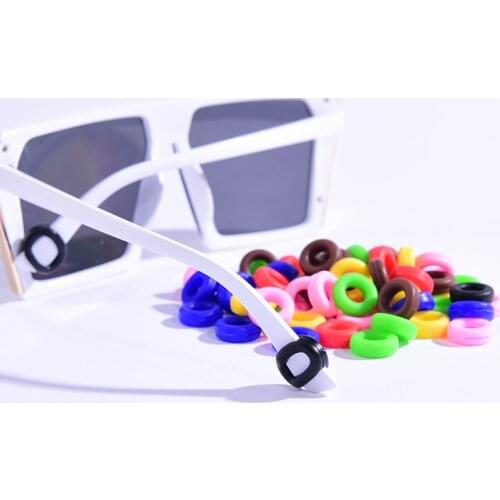 5 Pair Eyeglass Temple Tips Sleeve Retainer Silicone Anti-slip Holder Elastic Glasses Ear Hook Mirror Leg Glasses Accessories