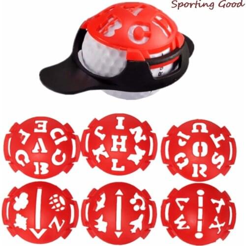 6Pcs/Set Hot Sale Golf Ball Line Liner Marker Template Drawing Alignment Marks Sign Tool Golf Scriber Accessories