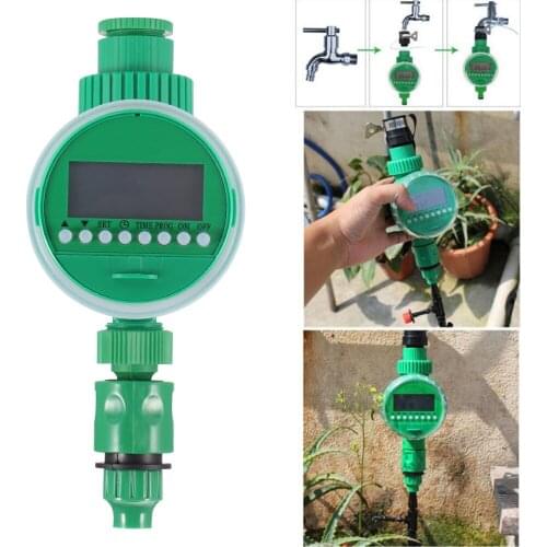 Automatic Electronic Water Timer Garden Irrigation Controller Electric Valve Garden Water Timer Display Watering System 1pcs