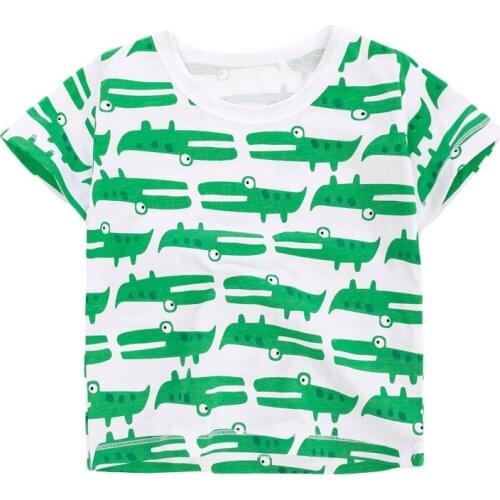 Bambino 2021New Tees of Children 2-7 Years Cartoon Pure Cotton T shirt for Kids Boys Tops Clothing Baby Clothes Child Costume