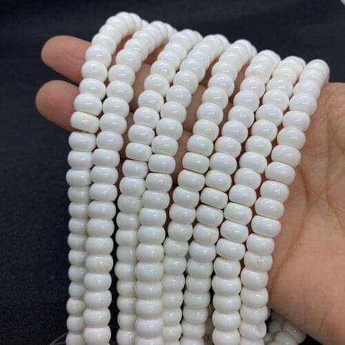 AA Grade 5x8mm Abacus Shell Beads Natural Shell Pearl Loose Beads Strand DIY for Making Necklace Bracelets High Quantity