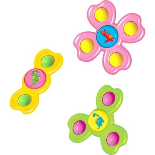 Baby Spinning Tops Toy Suction Cup Windmill Stress Relief Toy Creative Bath Swimming Water Toys Sucker Fun Game Baby Baby Teethe