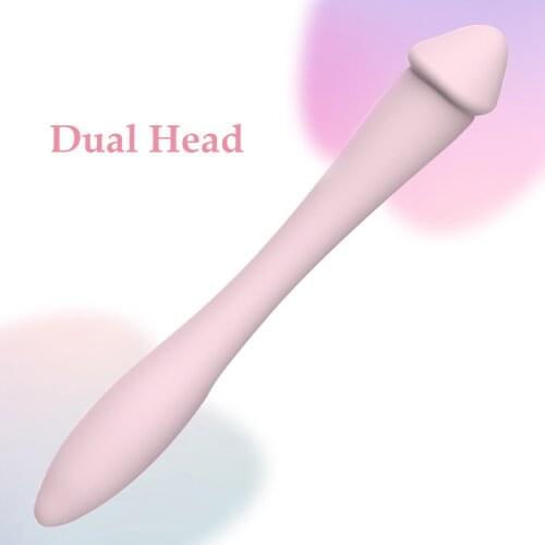 EXVOID G Spot Massager Long Penis Erotic Female Masturbator Anal Plug No Vibrator Double Head Silicone Dildo Sex Toys For Woman