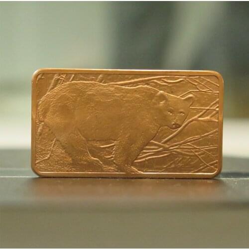 A080 1oz copper animal bear bear