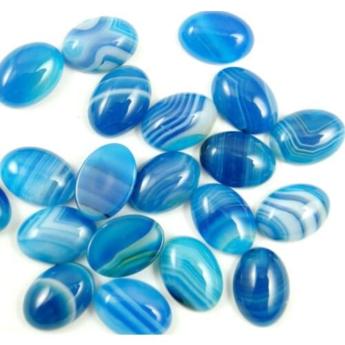 Natural stone Quartz crystal Striped Turquoises tiger eye Oval Cabochon Pend ant for diy Jewelry making necklace Accessories30pc