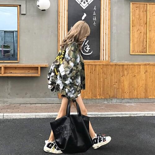 Autumn Tooling Jacket Womens Autumn and Winter All-match Loose Cool Street Camouflage 2020 New Fashion Brand